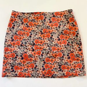 Club Monaco Floral Mini Skirt